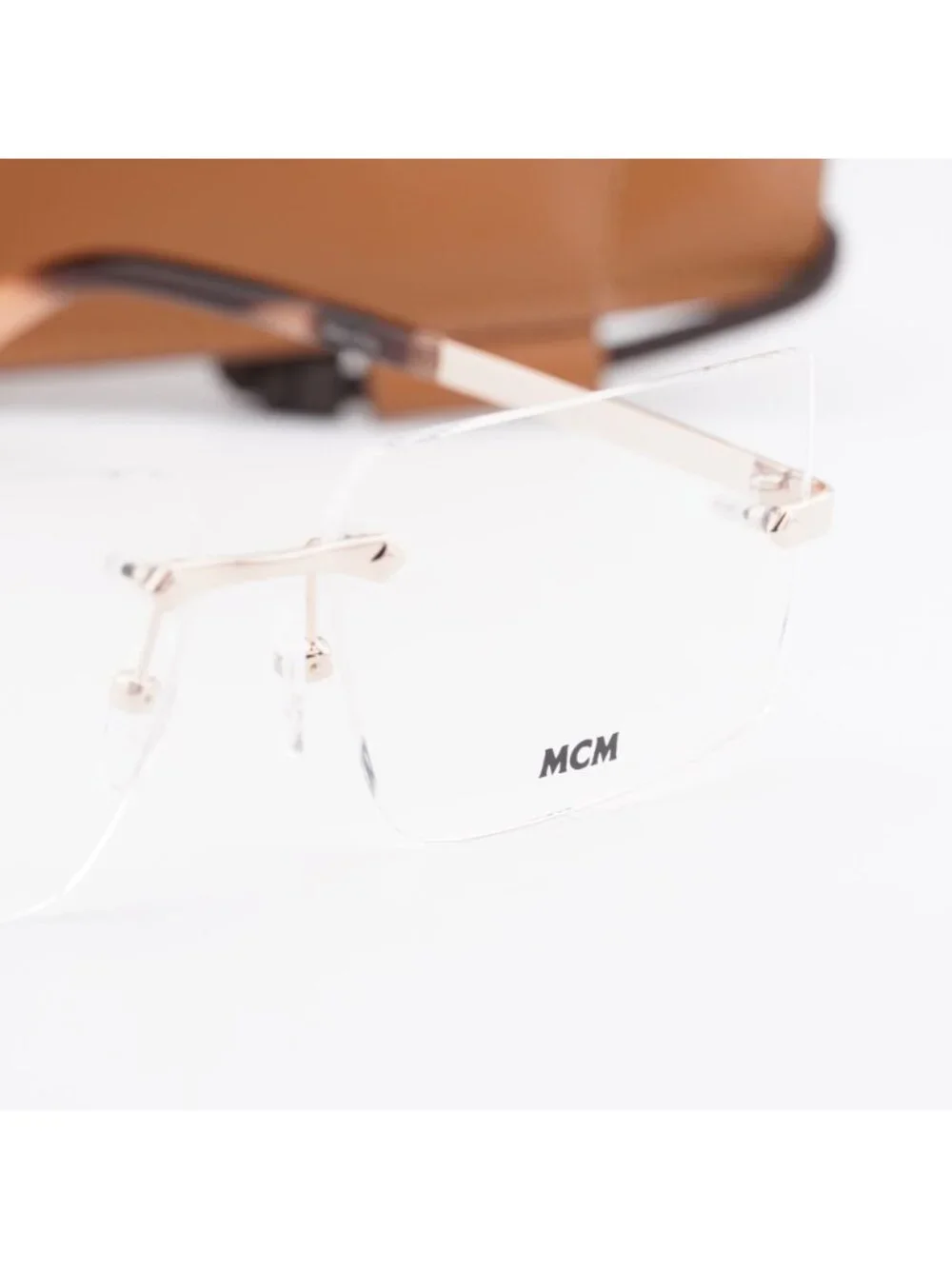 MCM MW5018-H 028 Rectangle Eyeglasses - Shiny Rose Gold 56mm